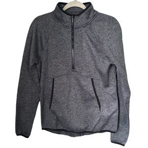 Freedom Trail By Kyodan Women’s Sz M Gray Marbled 1/2 Zip Pullover Sweatshirt